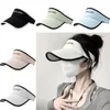 Wide Brim Hats Women Summer Sun Hat Empty Top Cap Beach Protection Outdoor Sunscreen Visors Folding Sunshade Girl Bonnet