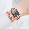 Armbandsur Gaiety 6st Luxury Fashion Armband Watch Set Women Ladies Wristwatch Watches Relogio Feminino 2024 Gift