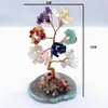 Decorative Figurines Natural Crystal Tree Agate Base Bedroom Office Living Room Home Decoration Simple Small Ornaments