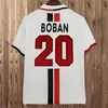 03 04 INZAGHI RUI COSTA REDONDO Long Sleeve Retro Soccer Jerseys 06 07 SHEVCHENKO KAKA PIRLO NESTA GATTUSO MALDINI Home Away 3rd Football Shirts Uniforms