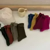 Chaussettes chaudes pour femmes, durables, douces, respirantes, couleur unie, sport, coton épais, rétro, uni, confortables