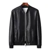 Erkek ceketler erkek deri ceket motosiklet 4xl siyah jaqueta de couro maskulina dış giyim erkek pu erkek katlar markası