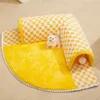 Tunnel Cat Nest Winter Warm Removable Washable Bed Shelter Closed House Autumn and Mat Pet Supplies Accessories 240304