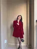 Women's Suits 2024 Spring Suit Jacket Autumn Arrival High-End Elegant Casual Small And Medium Design Sense Red Corduroy Blazer