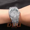 Pass Diamond Testi Lüks İzle Moissanite Buzlu Out Hip Hop Saatleri Orijinal Safir Ayna 39mm Otomatik Tasarımcı Kol saati Mekanik Yüksek Kalite Hareket