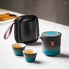 Tassen Keramik Outdoor Reise Tragbare Teetassen Mit Tasche Luxus Tassen Sets Vintage Kaffeetasse Personalisierte Handgemachte Geschenk Für Freunde