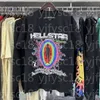 T-Shirt Designer-T-Shirts Grafik-T-Shirt Kleidung Kleidung Hipster gewaschener Stoff Straßengraffiti Schriftzug Foliendruck Vintage Schwarz Locker sitzende Größe S-XL V-49