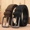 Ceintures Hommes Ceinture En Daim Rétro Tendance Boucle En Alliage Ceinture Pour Hommes Grande Taille Véritable Ceinture Haut De Gamme Cadeau Pour Petit Ami Et Papa