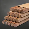 Baguettes 1/2 / 5pcs de cire de ménage en bois de santal rouge et de bois solide sans laque