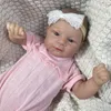 17 inch geschilderde herboren babypop Elijah levensechte geboren pop handgemaakt geschilderd haar 3D huidskleur zichtbare aderen cadeau voor meisjes 240308