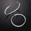 Boucles d'oreilles créoles en argent Sterling S925, 1 paire de 5mm, grandes boucles d'oreilles unisexes Hip Hop scintillantes, bijoux de rappeur glacé