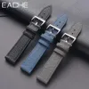 Everye High Quality Palm 20mm Leather Watch Band 18mm Eposm Calfskin äkta läderklockor 22mm 240313