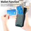 Caseist Creative Jeans Canvas Phone Case with Creder Card Cash Slot Holder Pocket Wallet Weather Leather Magnetic Back Cover for iPhone 15 14 13 12 11 Pro Max XS XR 8 7 Plus