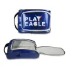 Väskor Playeagle Golf Shoe Bag Män Kvinnor Portabel PU Vattentät golf Bedmington Tennis Swiimming Football Shoe Carrier Pouch