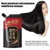 Shampoings 240ml noir Ganoderma Lucidum Polygonum Multiflorum shampooing pour racine de cheveux nettoyer en douceur améliorer le contrôle de l'huile rafraîchissante des frisottis