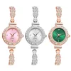 Wristwatches LANCARDO Women's Analog Quartz Adjustable Full Diamond Strap Fashion Case Scale Decorative Dial Bracelet Watch Casual
