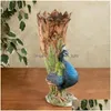 VASES LOVE NUNGO PEACOCK TAIL VASE TEABR TEABTOP DECORATIONリビングルームベッドルームドロップデリバリーホームガーデンDHXFL