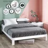 Inne dostawy pościeli Zinus Arnav 10 biała metalowa platforma rama łóżka duża 79,50 x 59,50 x 10,00 cala rama łóżka z górną płytą Y240320