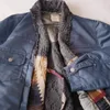 남자 재킷 가을 가을 겨울 레트로 패치 워크 도둑 로브 카디건 재킷 남자 리메이크면 느슨한 따뜻한 코트