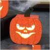 ギフトラップハロウィーンLEDパンプキンライトプロップパティオホリデー装飾用のランプ装飾用の置物