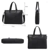 Briefcases 2024 Business Small Handbags Men Genuine Leather Zipper Document Bags Luxury Man Bag Travel Shoulder Crossbody