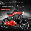 Bikes Ride-Ons Selfree Childrens Bicyc With Music Light For 3-6 Year Old Childrens Carbon Steel Bicyc 12/14/16 Inches Childrens Bicycs L240319