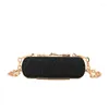 Cosmetic Bags Fashion Mini Chain Decorative Bag PVC Mouth Red High Quality Pen Case Women's Brand Hand