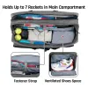 Bolsas de tênis bolsas de tênis bolsa de tênis tênis bolsa de ombro transportador de raquet para bolas de pickleball pushles badminton raquetes bolsas de tênis