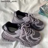 Sıradan Ayakkabı 2024 Bahar Yeni Kalın Sole Baba Kadınlar Hafif Sporlar Çalışma Instagram Havalı Düz ​​Ayakkabı Platformu Pompalar Kadın Spor Ayakkabıları Q240320