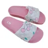 Designer Slipper Coache Vietnam Cambodja Nigeria Heren en dames slippers zomer schattige roze kersenprint platte bodem slippers 2024