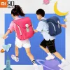 Новый обновленный детский облегченный рюкзак Xiaomi 90FUN для мальчиков и девочек 612 лет, водонепроницаемая школьная сумка большой емкости со светящимися полосками
