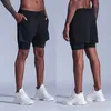 Short de Compression 2 en 1 pour hommes, athlétique, séchage rapide, extensible, pour Gym, été, décontracté, Sport, Fitness, entraînement, course à pied, 240313