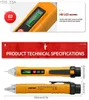 Current Meters ANENG VC1010 Digital Voltage Detectors 12-1000V Volt Current Electric Test Pencil AC/DC Non-Contact Pen Tester Meter Pencil 240320