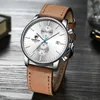 CHEETAH Mens Watches Top Luxury Brand Sport Quartz Watch Men Chronograph Waterproof Wristwatch Leather Date reloj hombre 240318