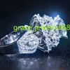 Factory Custom Real 9k 10k 14k 18k Solid Gold Halo Ring 3CT 4CT 5CT Moissanite Lab Grown Diamond Wedding Ring For Men Women