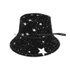 Berets Black Universe Mask Beanies Knit Hat And White Galaxy Moon Stars Patterned Cafelab Witch Magic Space