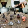 Schlüsselanhänger Kaffee Barista Schlüsselanhänger Girlande Tasse Moka Löffel Emulational Auto Schlüsselanhänger Frauen Mann Schmuck Accessoires Mode Anhänger