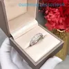 2024 Designer Luxury Brand Jewelry Band Rings Bone Diamond Wide Par för män och kvinnor Treasure Lovers samma stil Snake Ring 18K Rose Gold