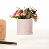 Boîte d'emballage cadeau boîtes fleur fleuriste bouquet emballage papier rond chapeau d'emballage fleurs florales arrangement de stockage seau fleuri rose