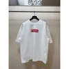 Hohe Version Paris 23s Frühling/Sommer New Co Branded Supre Red and White Letter Print B Home Correct Kurzarm-T-Shirt