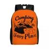 Plecak Camping Turing Mountain Nature River For Men Waterproof School College Adventure Camper Bag Druku