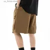 Men's Shorts 2024 Spring and Summer 3D Large Pocket Work Shorts for Mens New Japanese Outdoor Male Fashion Loose Casual Split Pants Y240320