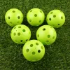 Piłki Gohantee 10pcs 72 mm golfowe piłki treningowe plastikowy przepływ powietrza pusty z dziurami piłkami golfowymi na zewnątrz golfa akcesoria golfowe