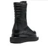 منصة مصممة عالية أعلى Maring Boots Square Toe Punk Street Botas