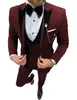 Mens suits Wave point Three Pieces Men Dress Suits Casual office business For WeddingBlazerVestPants 240227