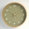 Wall Clocks Wood Living Room Mute Simple Clock Affordable Luxury Decorate Modern Fashion Creative Cool