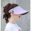 Szerokie brzegowe czapki wiadra czapki damskie Summer Sun Visor szeroki kapelusz na plaży z regulowaną ochroną UV Women C-Pack podwójna warstwy ochronne Sun Hatc24319