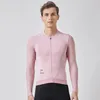 SPEXCEL Pro maillot de cyclisme à manches longues été tissu léger conception à col bas avec maille légère pour hommes 240318