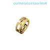 2024 Designer Luxury Brand Jewelry Band Rings Plated Mijin New Hollow Paper Clip Ring Diamond Inlaid Female Rose Gold Sky Star Index Finger Net