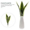 Decorative Flowers Artificial Tiger Large Snake Plant Plants Sansevieria Household Fake Tomorrow Faux Picks